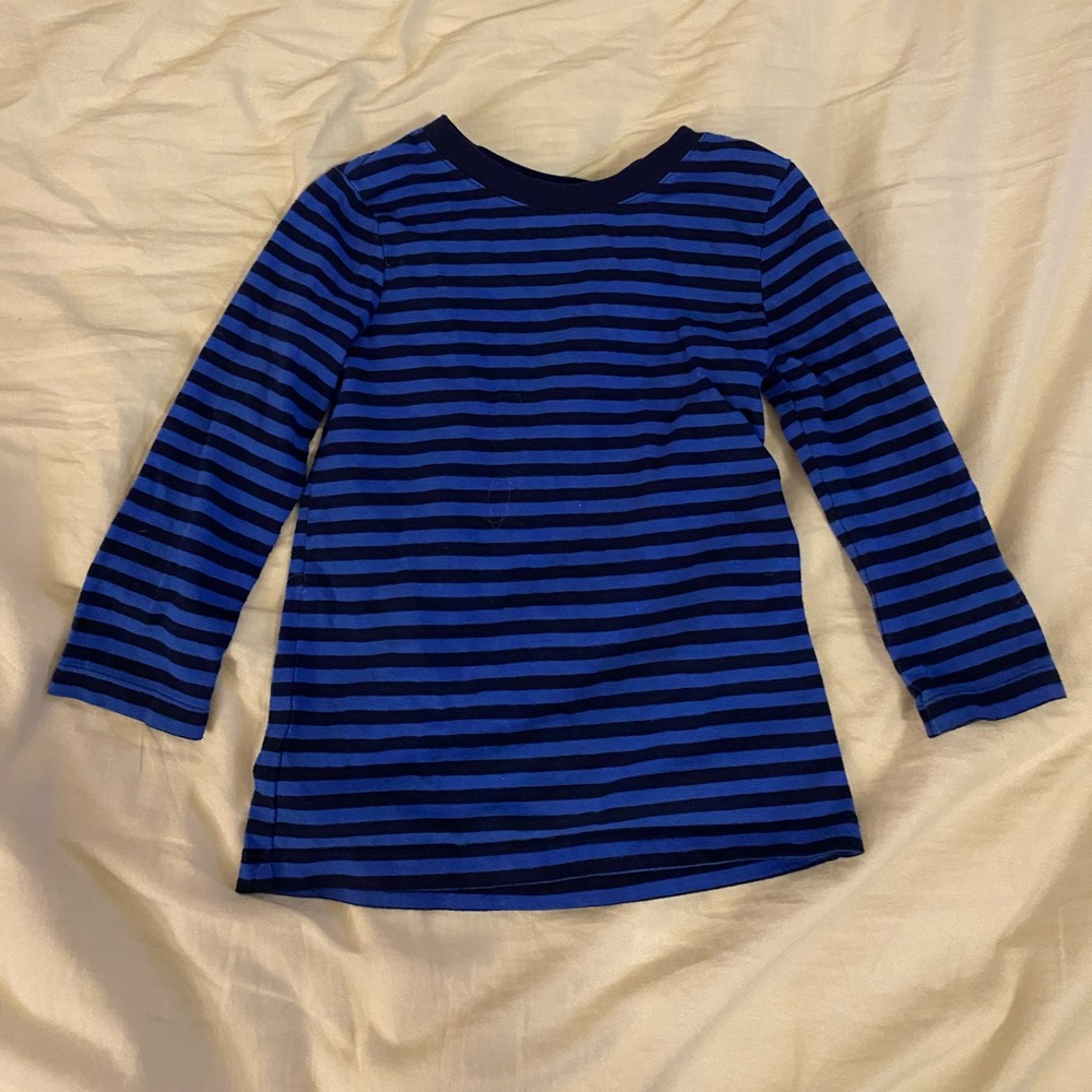 Cat & Jack 2T toddler boys blue striped long sleeve t-shirt